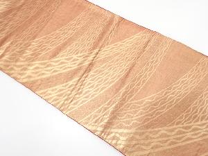 アンティーク 抽象模様織り出し袋帯(着用可)